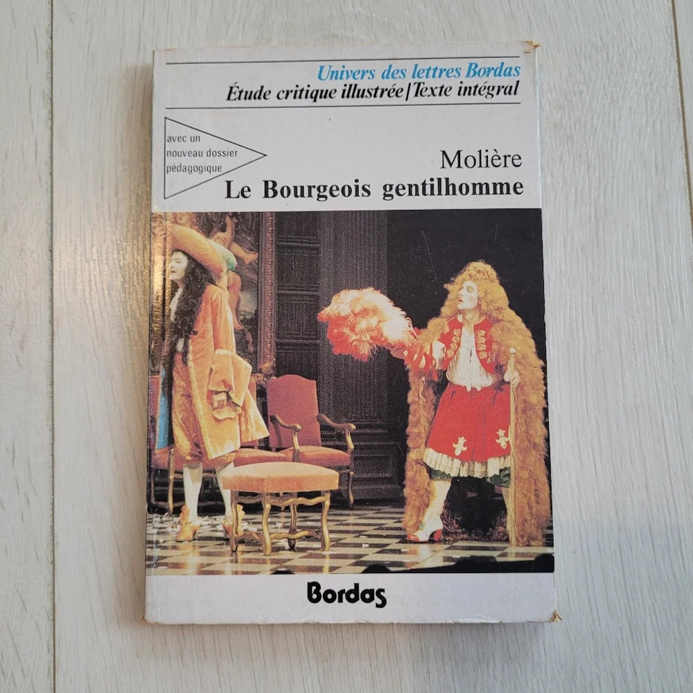 Moliere Le Bourgeois Gentilhomme Paperback Bordos French Play